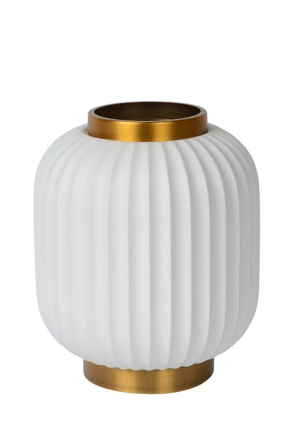 Lucide GOSSE - Lampe de table - Ø 19,5 cm - 1xE14 - Blanc - UIT